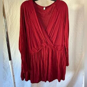 Elegant Red Women's Top